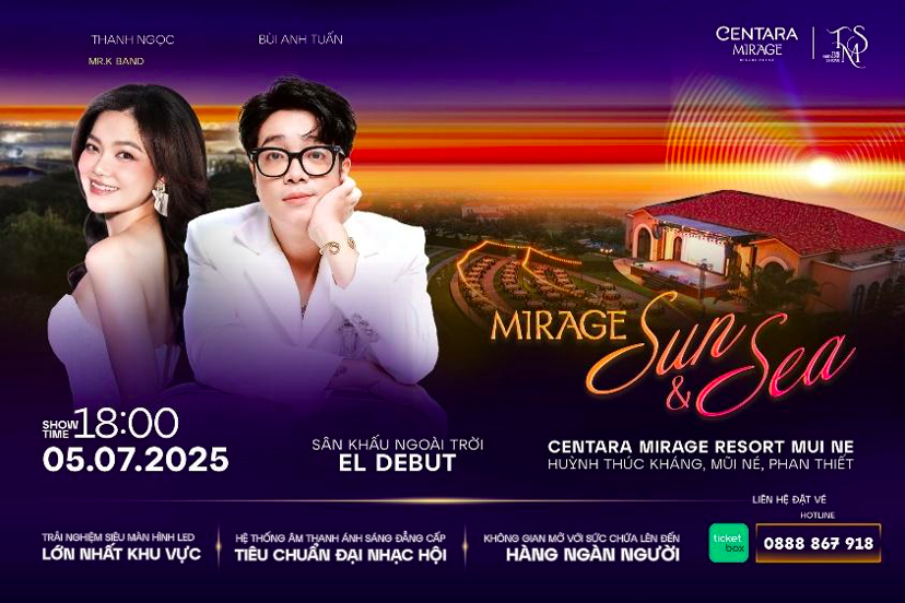 The Mirage Show – Sự kiện âm nhạc mãn nhãn khuấy động mùa hè tại Mũi Né